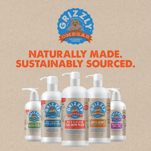 Miniatura 8 de Grizzly Pet Products Salmon Plus Omega 3-6-9 Suplemento alimenticio para perros y gatos, 16 onzas