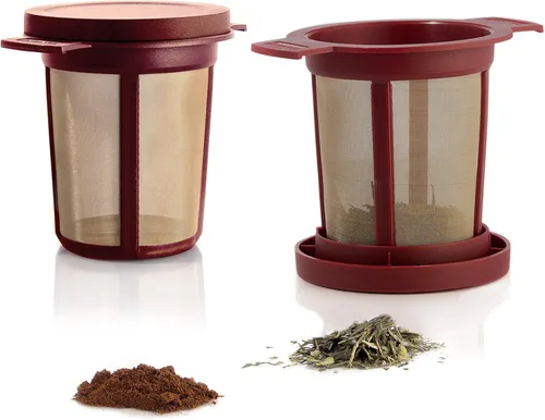 Miniatura 8 de Finum 63/421.41.00 - Cesta flotante de infusión de té y especias de hojas sueltas de acero inoxidable, tamaño grande, negro