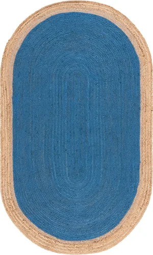 Miniatura 55 de SAFAVIEH Alfombra de Área Redonda de 10' - Colección de Fibra Natural - Verde y Marrón Natural, Yute Hecho a Mano, Diseño de Borde Trenzado (NF801G)