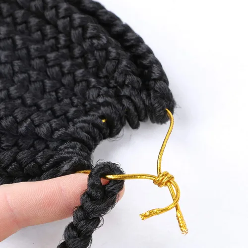 Miniatura 4 de Paquete de 6 trenzas de ganchillo con extremos rizados, trenzas de ganchillo de 10 pulgadas, trenzas bohemias de ganchillo para mujeres negras