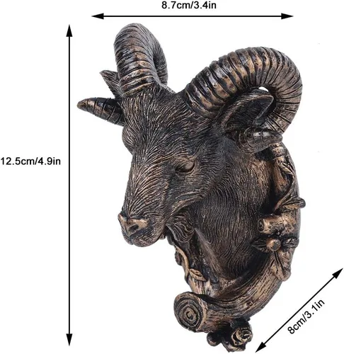 Miniatura 2 de Fydun Lindo caballo retro, con forma de animal para colgar en la pared, para abrigos, sombreros, ropa, cabra, baño, caprichoso, ganchos
