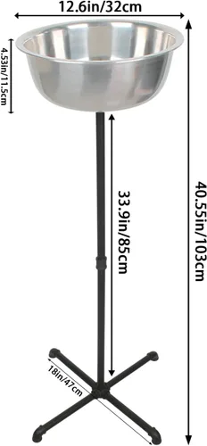 Miniatura 2 de Soporte de tiza de gimnasio portátil, soporte independiente para gimnasio, cuenco de tiza de acero inoxidable, soporte para tiza de gimnasio