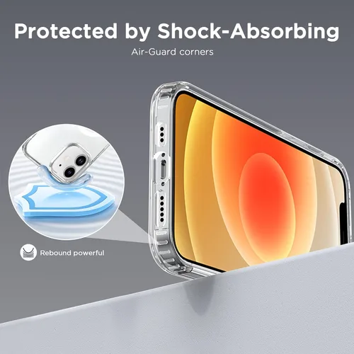 Miniatura 7 de CACOE Funda magnética para iPhone 12 y iPhone 12 Pro de 6.1 pulgadas - Compatible con MagSafe y soporte magnético para teléfono en el automóvil,