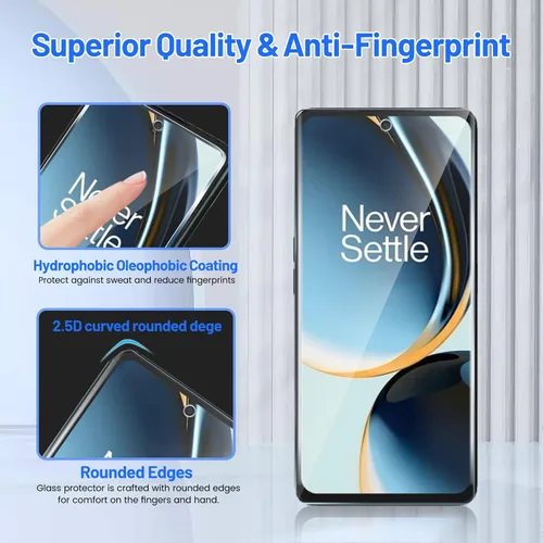 Miniatura 4 de Paquete de 3 protectores de pantalla para OnePlus Nord N30 5G con 3 protectores de lente de cámara, vidrio templado Ultra HD, dureza 9H