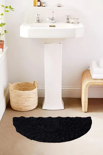 Miniatura 17 de Home Weavers Bell Flower Collection - Tapetes de baño copetudos 100 % algodón, extrasuaves y absorbentes, antideslizantes, lavables a máquina, lino