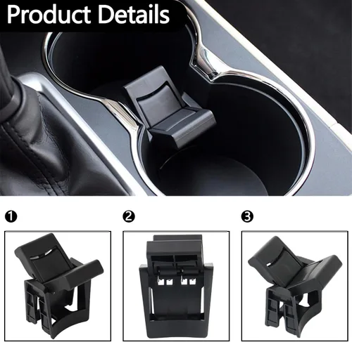 Miniatura 4 de Divisor de inserción de consola central OE:55618-0E170-C0 apto para Toyota Highlander 2014 2015 2016 2017 2018 2019 (estilo A-Fit Toyota)