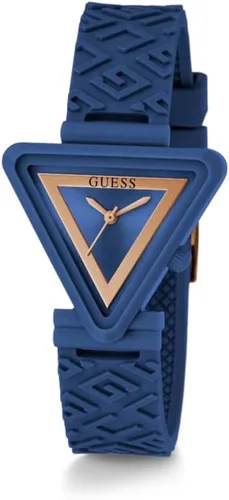 Miniatura 2 de GUESS Reloj para mujer de 1.339 in - Correa de silicona azul, esfera azul, caja de nailon a base de biológica