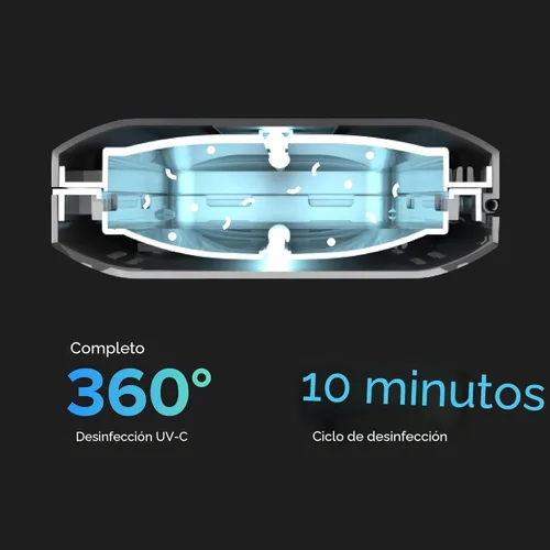 Miniatura 3 de PhoneSoap 3 Desinfectante de teléfono celular con rayos UV y doble caja de carga universal para teléfono celular Desinfectante de luz UV-C de 360