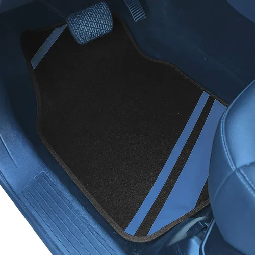 Miniatura 2 de FH Group Alfombrillas de Piso de Coche – Alfombrillas de Alfombra para Automóvil, Alfombrillas de Piso Automotrices de Ajuste Universal, Azul