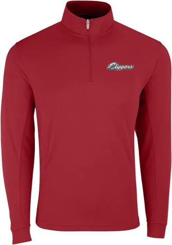 Miniatura 21 de Vantage Apparel Jersey con cremallera de un cuarto de béisbol de la liga menor