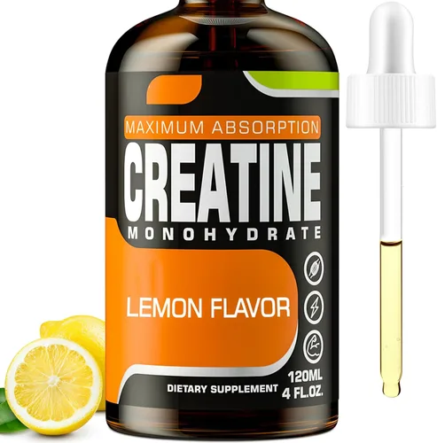 Monohidrato de creatina, creatina líquida para masa muscular, fuerza, glúteos, glúteos y resistencia, creatina para mujeres y hombres con colágeno
