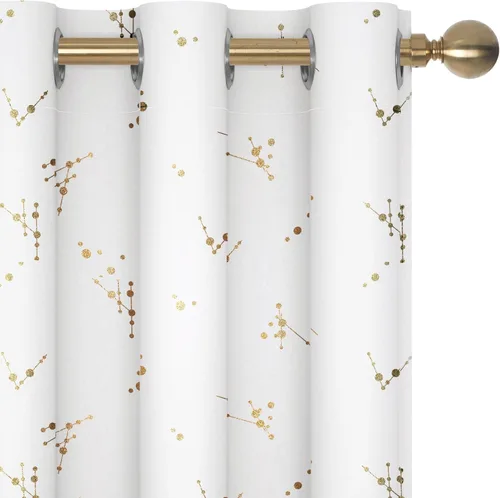 Miniatura 39 de Deconovo Cortinas opacas, 2 paneles, 52 x 72 pulgadas, cortinas con aislamiento térmico para oscurecer la habitación, con ojales para dormitorio