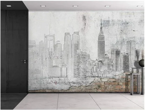 Miniatura 7 de wall26 - Silueta de un árbol negro con ramas sobre un fondo blanco - Mural de pared, calcomanía extraíble, decoración del hogar - 66x96 pulgadas