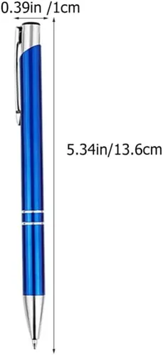 Miniatura 6 de Cabilock Bolígrafos de metal, 5 bolígrafos retráctiles, tipo prensa, bolígrafo de tinta negra, bolígrafo de rodillo, bolígrafo de diario, papelería