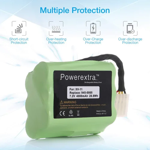 Miniatura 4 de Powerextra batería de 7.2 vatios, 4000 mAh para aspiradoras robóticas Neato XV-11 XV-12 XV-14 XV-15 XV-21 XV-25, XV Essential, XV Signature Pro