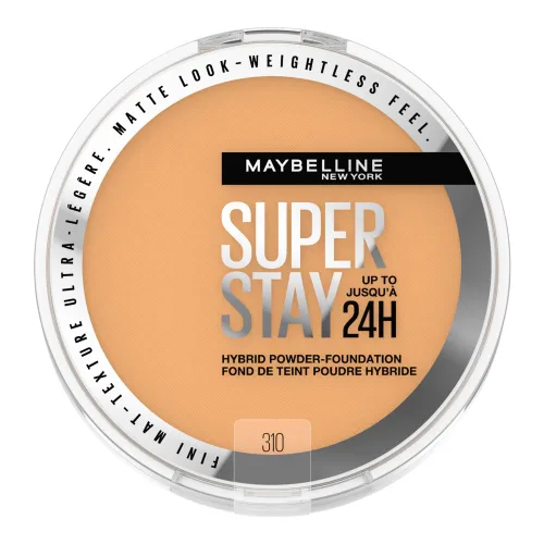 Miniatura 26 de Maybelline Super Stay Hasta 24HR Base en Polvo Híbrida, Maquillaje de Cobertura Media a Completa, Acabado Mate, 220, 1 Unidad SUPERSTAY POLVO 220