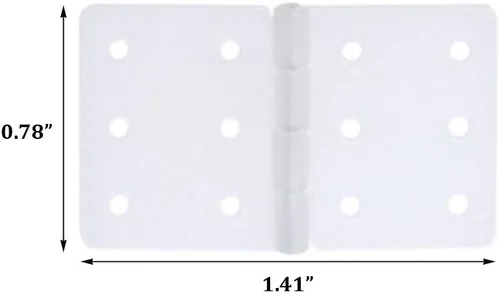 Miniatura 2 de Bisagras de nailon con clavijas para RC modelo avión, aeronave, tablero KT, modelo de ala fija, superficie de control de plano, 25 Uds