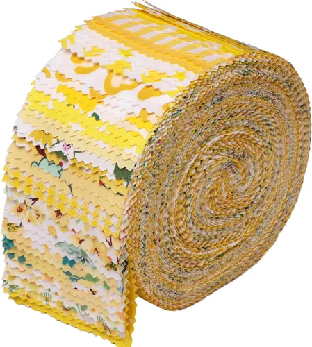 Miniatura 9 de Nodsaw Jelly Roll - Tiras de tela para acolchar, hacer manualidades y coser, 42 tiras de 2.5 x 44 pulgadas, rollos de tela de algodón suave clásico