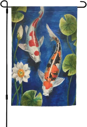 Miniatura 22 de Bandera Hello Spring de jardín de Bernese Mountain Dog de 12 x 18 pulgadas de doble cara vertical pequeña para decoración de exterior de vacaciones