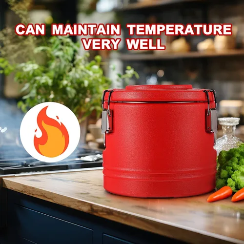 Miniatura 3 de Jinei Calentador de alimentos caliente o refrigerador, contenedor de alimentos aislado con cuchara, caja de sopa comercial portátil