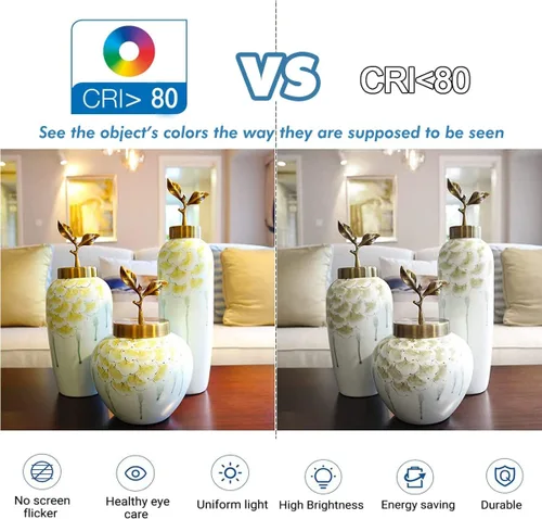 Miniatura 8 de [Paquete de 5] Bombilla LED E11 de 7 W, regulable, base de mini candelabro, equivalente a halógeno, equivalente a 75 W, bombilla de maíz T3/T4 JD