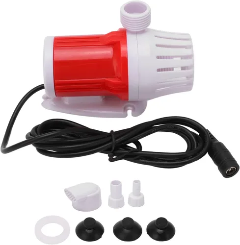 Bomba sumergible de CC de 12 V (1200 L/H, 20 W), bomba de agua ultra silenciosa, bomba sin escobillas de conversión de alta frecuencia, bomba
