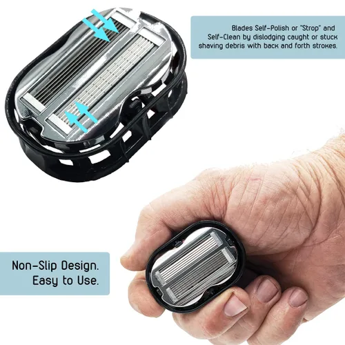 Miniatura 2 de Omnishaver - Afeitadoras bidireccionales prémium para hombres y mujeres, 3 veces más rápidas que las maquinillas de afeitar desechables, suaves