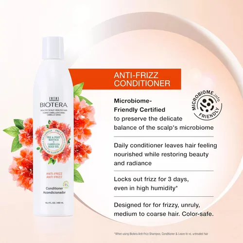 Miniatura 2 de Biotera Anti Frizz Smoothing Conditioner Smooths & Controls Frizzy, Unruly Hair Microbiome Friendly Vegan & Animal Test Free Paraben Free