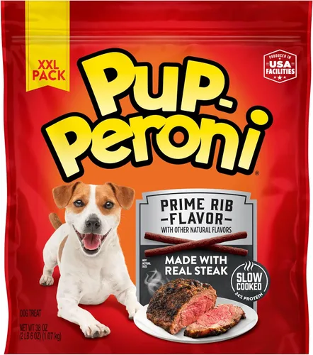 Miniatura 9 de Pup-Peroni Prime Rib - Golosinas para perros con sabor a costilla, bolsa de 38 onzas (paquete de 4)
