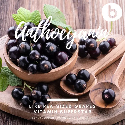 Miniatura 4 de Polvo orgánico de grosella negra de grosellas negras liofilizadas, rico en antocianinas y polifenoles, vitamina C a base de plantas, para batidos