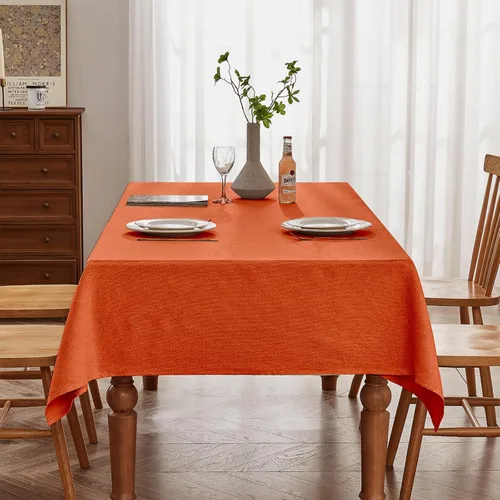 Miniatura 26 de BALCONY & FALCON Mantel Rectangular Estilo Jacquard Resistente al Agua Cubierta de Mesa para Comedor Cocina Café Fiestas y Uso al Aire Libre