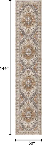 Miniatura 778 de Madane Tapete lavable de 2 x 10 pies para pasillo, cocina, recibidor, clásico, suave, antideslizante para interiores, casa de campo, baño, sala