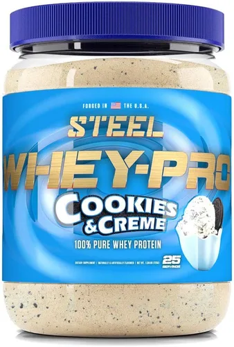 Miniatura 8 de Steel Supplements Whey-Pro Proteína de suero en polvo 100% pura para hombres y mujeres, chocolate con leche, ganancia muscular y recuperación