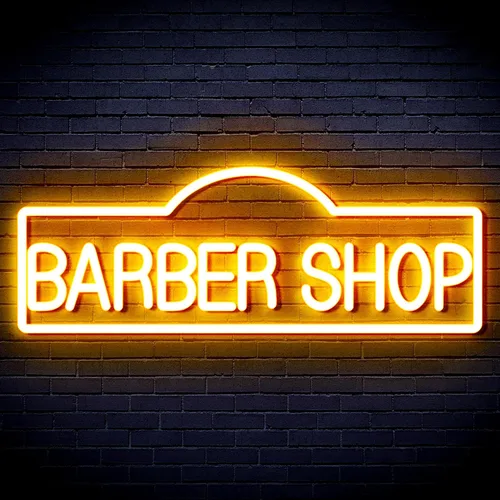 Miniatura 27 de ADVPRO Señal de neón LED de silicona flexible de Barber Shop - rojo y azul - st16s42-fnu0358-rb