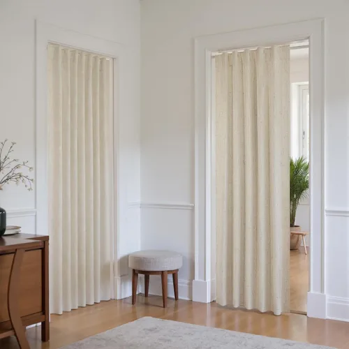 Miniatura 70 de KOUFALL - Cortinas de medio estilo francés de lino para ventana, juego de 2 cortinas cortas de 40 pulgadas de longitud, para privacidad, cortinas