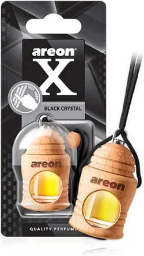 AREON Fresco - Ambientador colgante para automóvil, aroma natural y amaderado, fragancia de larga duración de 40 a 50 días, difusor en carcasa