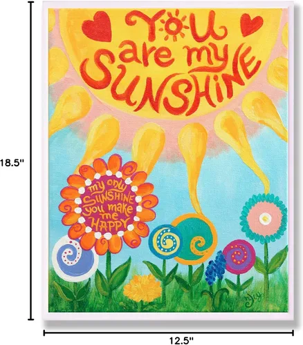 Miniatura 6 de Stupell Industries Placa de pared You are My Sunshine, 13 x 19 pulgadas, diseño por artista nJoyArt