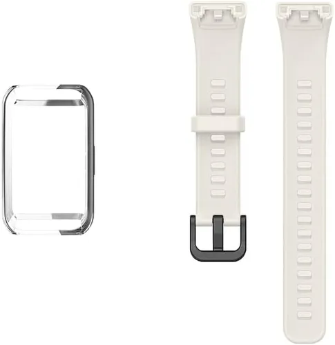 Miniatura 11 de Senter Funda de TPU suave premium Correas de repuesto de goma para Huawei Band 6/Honor Band 6 Smart Watch Verde ejército