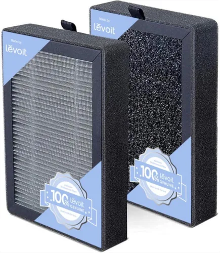 Levoit LV-H128 Filtro de repuesto original para purificador de aire, AHAM VERIFICE, captura polvo, humo, polen, carbón activado, sistema de
