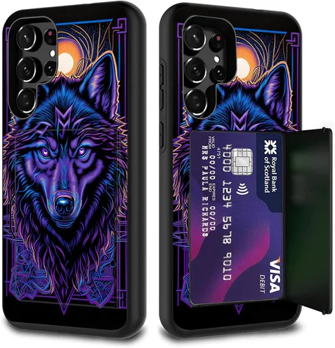 Miniatura 72 de Funda híbrida de doble capa con función atril para Samsung Galaxy A16 5G de 6.9 pulgadas, diseño de vaca con bandera estadounidense