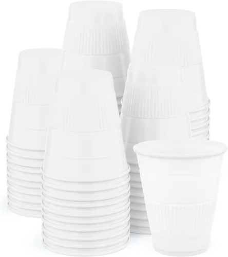 Miniatura 12 de Vasos desechables Paquete de 50 Vasos de plástico de 5 onzas, tazas de baño pequeñas perfectas como medicina, agua, enjuague, enjuague bucal