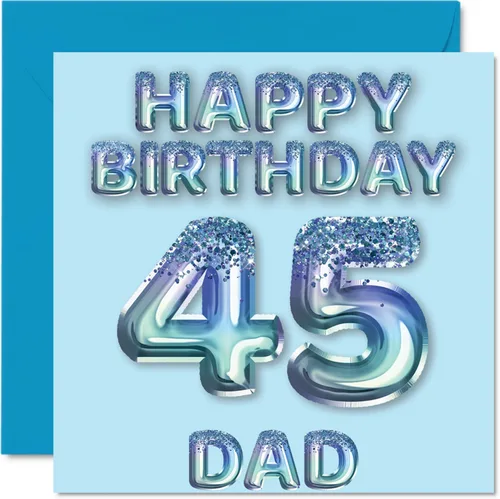 Miniatura 190 de Stuff4 Tarjeta de primer cumpleaños para niños, globo de fiesta con purpurina azul, tarjetas de feliz cumpleaños para niño de 1 año, nieto, hijo, 57