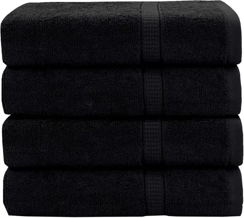 Miniatura 54 de GOLD TEXTILES Toalla 100% algodón, paquete de 12, 13 x 13 pulgadas, color blanco, ultra suave, altamente absorbente, de larga duración y de secado