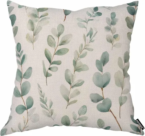 Miniatura 7 de AOYEGO Funda de almohada con diseño de rosas blancas y negras, ramo de flores, plantas botánicas, hojas naturales, flores silvestres, pétalos