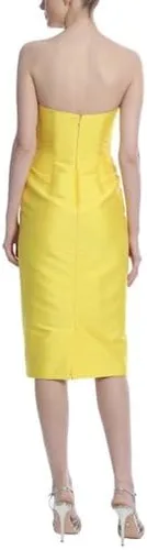 Miniatura 7 de Badgley Mischka Vestido de cóctel con lazo frontal sin tirantes