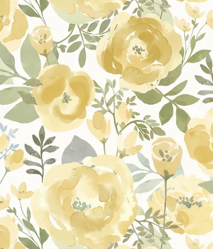 Miniatura 12 de Orainege Papel Tapiz Floral Despegar y Pegar Papel Tapiz 17.3pulg x 118.1pulg Papel Tapiz Autoadhesivo Papel de Contacto Boho Removible Papel Tapiz