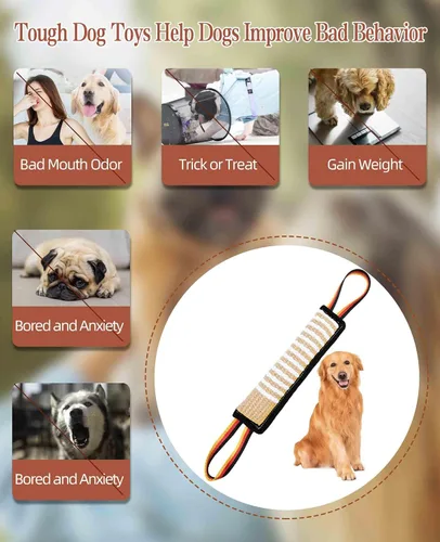 Miniatura 2 de Clysoru Juguete de yute resistente para perros