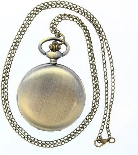 Miniatura 6 de Bronce Vintage Latón Antiguo Cloisonne Esmalte Caso de Bolsillo Reloj Fob Reloj para Hombres Mujeres Cuarzo Elegante Reloj