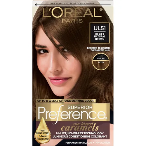 Miniatura 27 de L'Oreal Paris Superior Preference - Tinte permanente luminoso que desafía la decoloración, tinte para el cabello hasta 9 semanas de resplandor, 5C