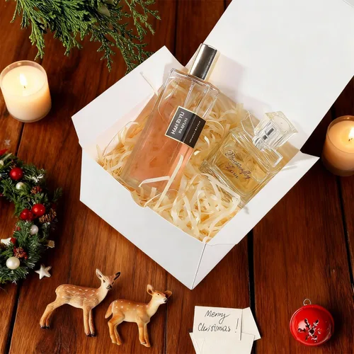 Miniatura 6 de Frantis Paquete de 20 cajas de regalo blancas con tapas, cajas de regalo pequeñas de 5 x 5 x 3 pulgadas para velas, tazas, golosinas, bodas